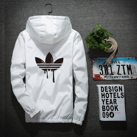 2019 men's spring and autumn print jacket men's military supplies jacket jacket men's hooded thin windproof waterproof jacket