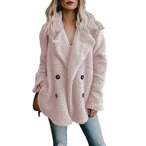 Women's Jackets Winter Coat Women Cardigans Ladies Warm Jumper Fleece Faux Fur Coat Hoodie Outwear Blouson Femme S-5XL Plus Size