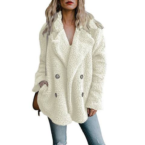 Women's Jackets Winter Coat Women Cardigans Ladies Warm Jumper Fleece Faux Fur Coat Hoodie Outwear Blouson Femme S-5XL Plus Size