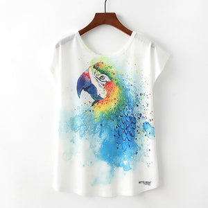Womail Women top t-shirt Summer Fashion Tees Print T-shirt Short Sleeve Tops Daily t-shirts with print new 2019 dropship f5