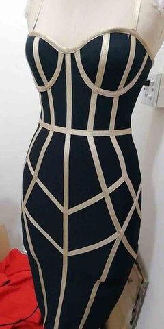 Wholesale 2019 New woman's dress multiple colour Spaghetti Strap Fashion casual celebrity Boutique cocktail party bandage dress