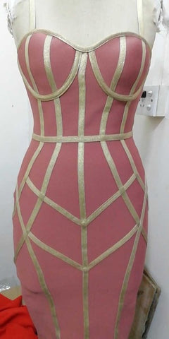 Wholesale 2019 New woman's dress multiple colour Spaghetti Strap Fashion casual celebrity Boutique cocktail party bandage dress